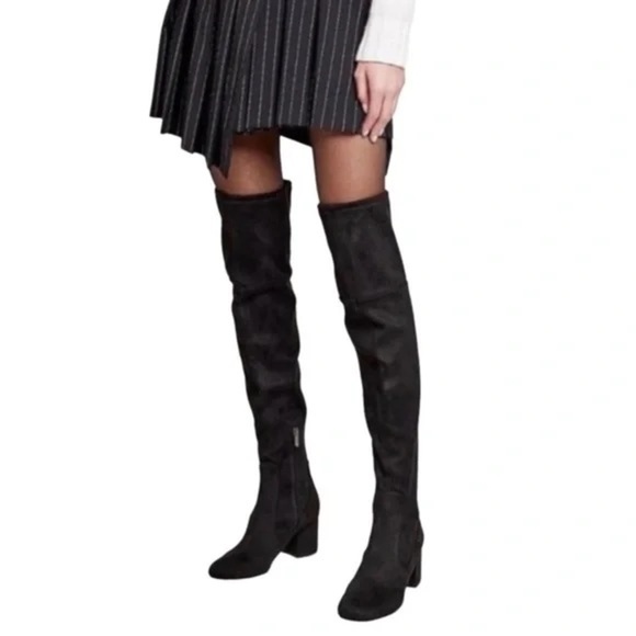 Sam Edelman Shoes - Sam Edelman Black Varona Suede Over The Knee Boots Size 7.5